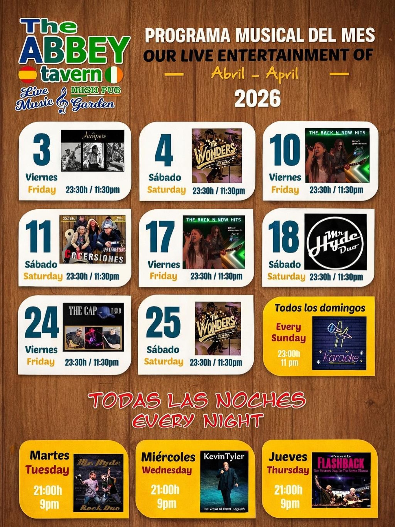 Calendario Mensual